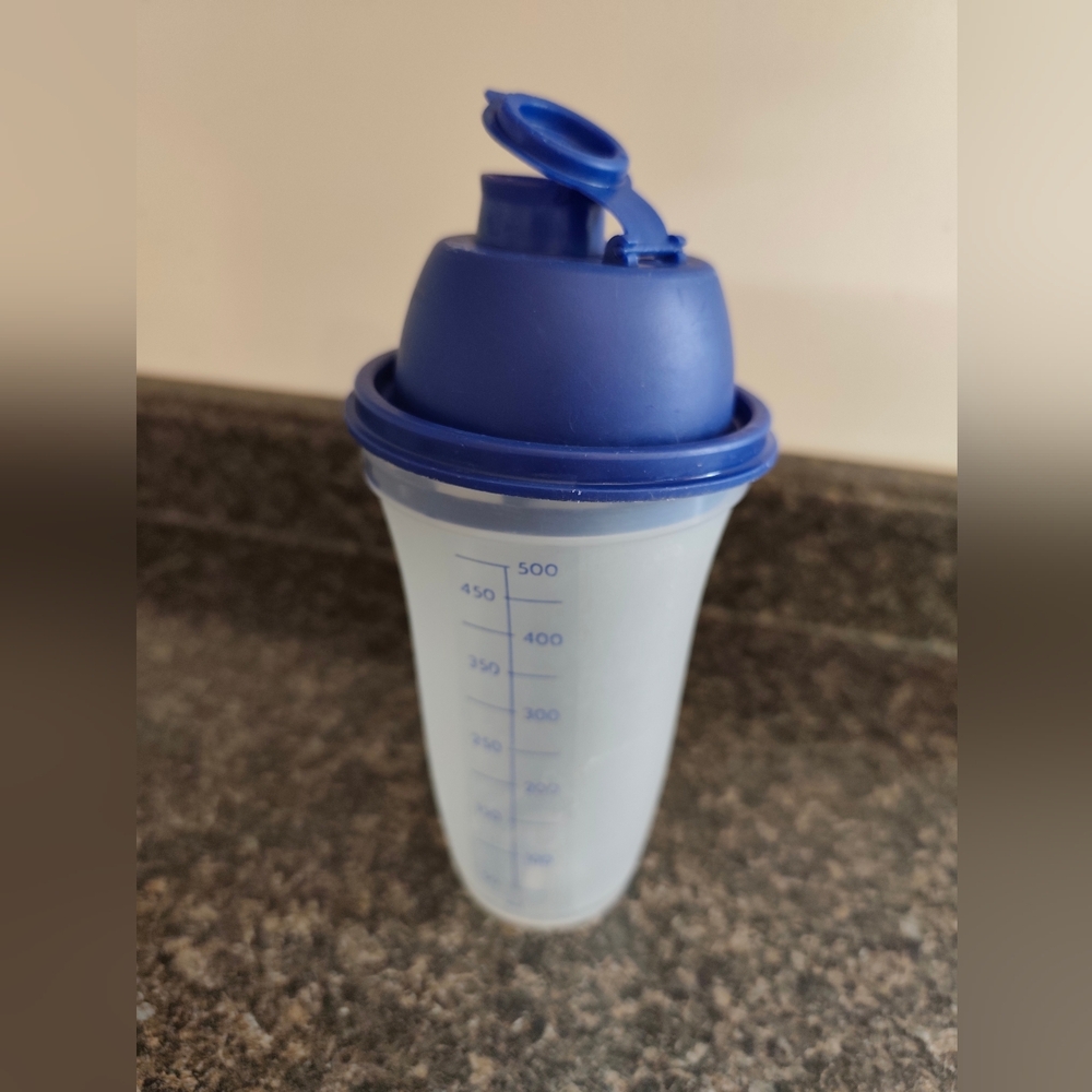 Blue and Clear Shaker Bottle